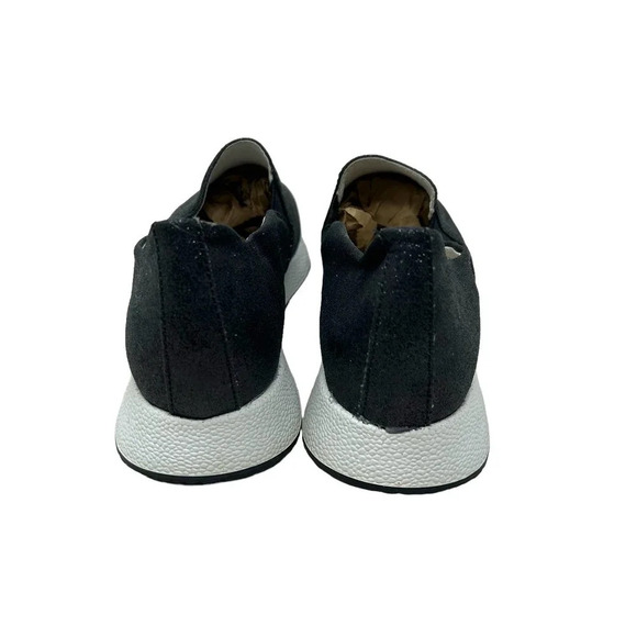 Frau Slip-on Trainer Sneakers Platform Glitter Sparkle Black Size 36 US 5 - Picture 5 of 8